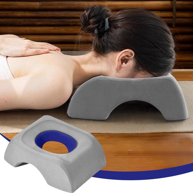 Massage Pillow Face Down Square Massage Pillow Foam Face Cradle Ergonomic Comfortable Face Pillow Breathe Easy Face Cushion For