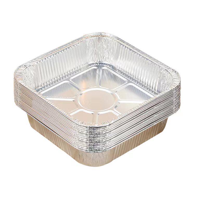 Square Aluminum Foil Baking Pan and Bowl Set for Air Fryers