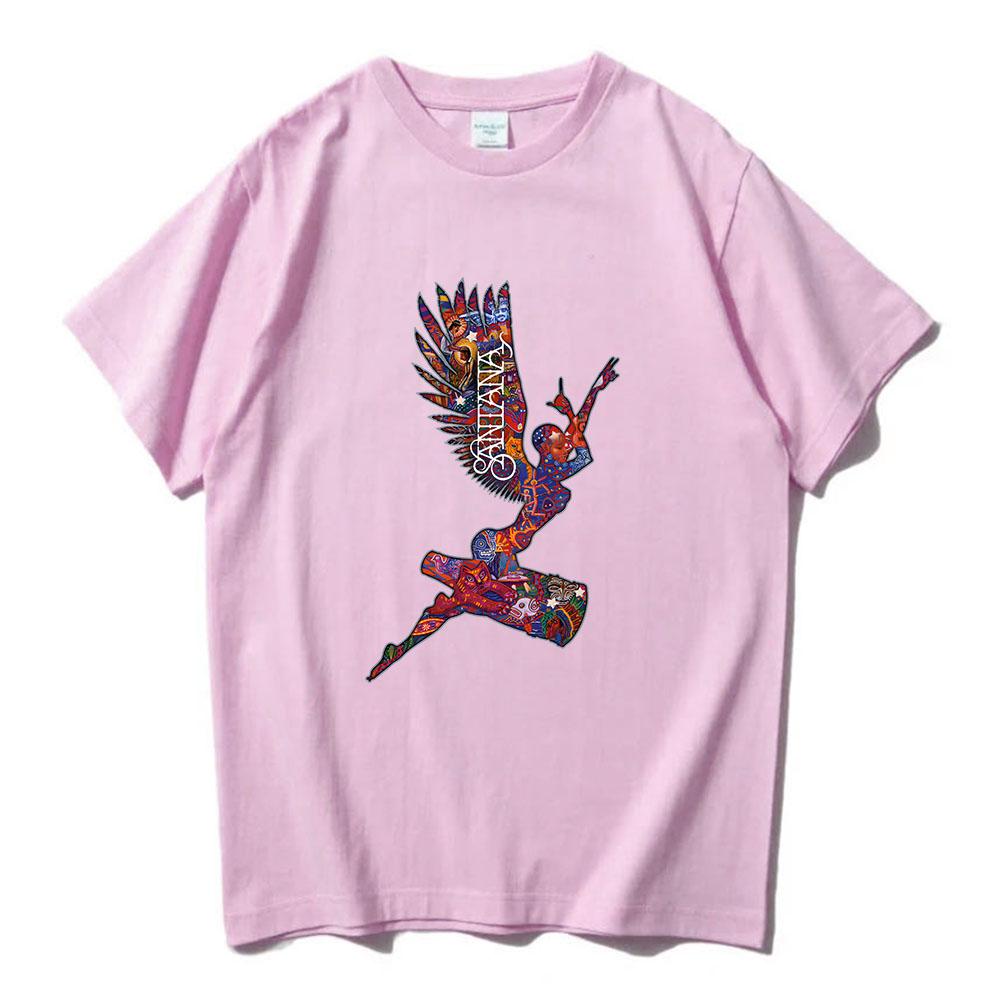 Super Abraxas Angel Carlos Santana T-shirt Unisex Streetwear Short Sleeve Fashion Men/Women Tshirts O-neck Casual Printed Shirt