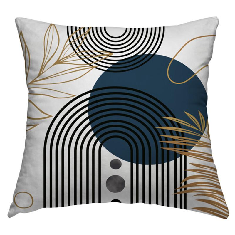 Modern Abstract Simple Pillowcase Golden Decorative Pillow Cushion Cover Household Products