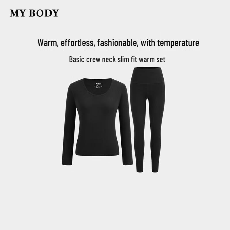mybody Женский базовый термокомплект с круглым вырезом L