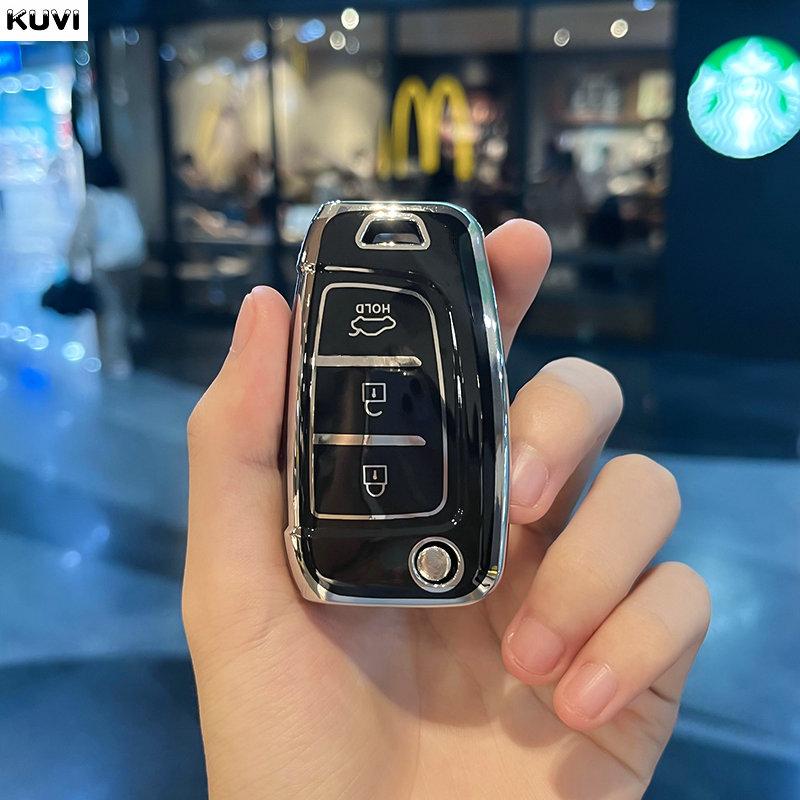 For Hyundai Sonata SantaFe Verna Tucson Celesta Accent Creta Kona Elantra Solaris I30 I35 I40 Ix35 TPU Car Remote Key Cover Case