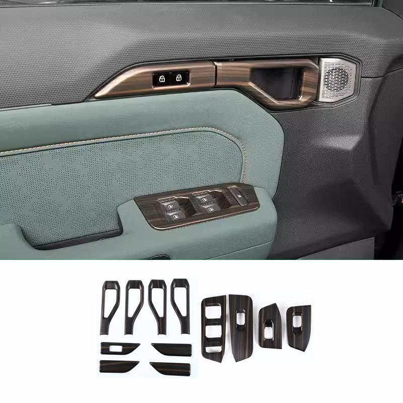 LHD For Chery Jetour Traveller T2 2024 Inner door armrest handle cover window lift switch glass contorl cover accessories