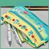 Hangyodon Pencil Case Canvas Multi Layer Storage For Students And Teens