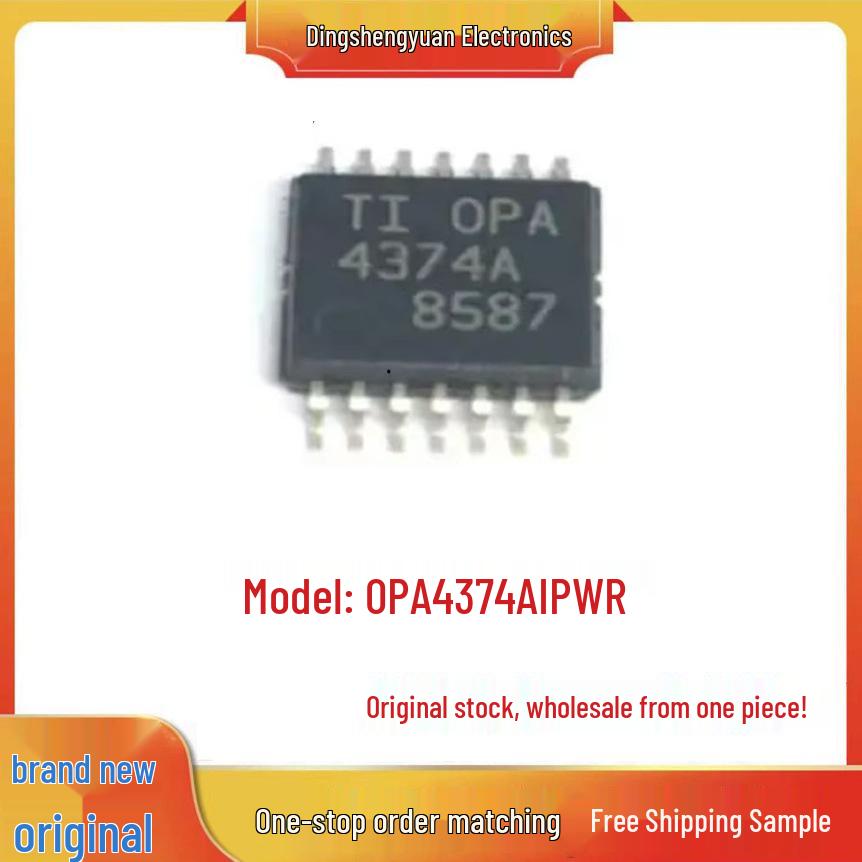 

Новий Оригінальний Операційний Підсилювач IC OPA4374AIPWR OPA4374A, Корпус TSSOP-14