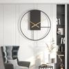 Metal Wall Clock Modern Silent Walls Clocks Large Round Living Room Clock Elegant Minimalist Office Household Decoration Clocks