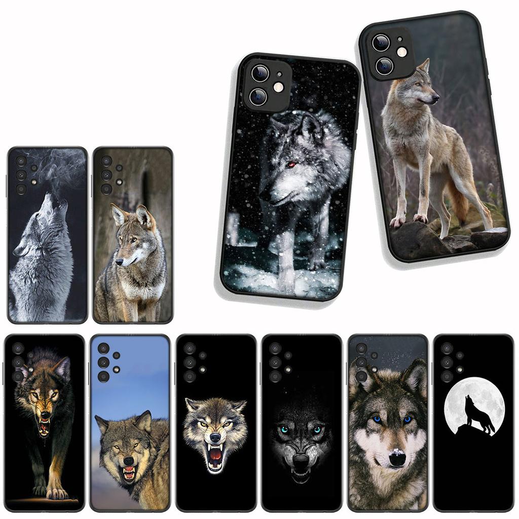 For Apple iPhone 17 16 15 11 Pro XS Max XR 6 7 8 Plus + SE 2020 5 16E Phone Cover Case Stalking Wolf Art