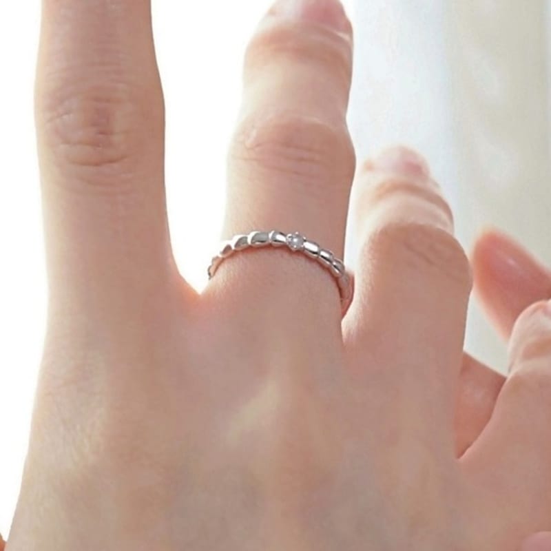 BELLOOGGI Gray Rough Diamond Ring