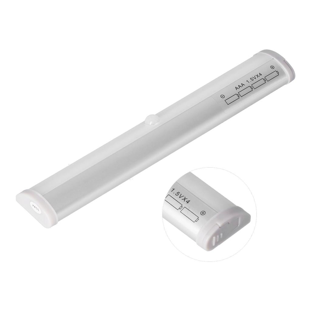 Cabinet Light Human Body Induction 10LEDs Battery Powered Motion Sensor Light for Cupboard WardrobeWarm Light