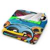 Coperta Rilassante Geometry Dash Giochi Stuff Decorazione per la Casa Plaid e Coperte Velluto Ultra-Morbido per Auto