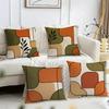 Vintage Abstract Pattern Cushion Cover Pillow Case Short Plush Square Throw Pillow Covers Pillowcase Sofa Home Decor Gift