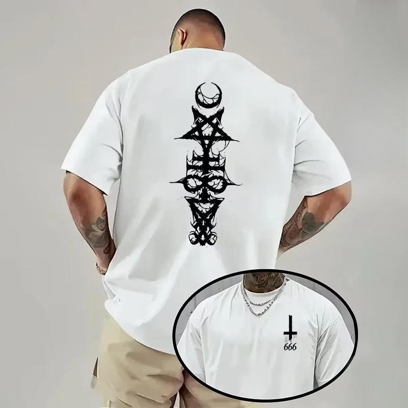 Letnia koszulka z nadrukiem, z krótkim rękawem, modna, prosta, wygodna, oddychająca, unisex