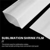 A84X-400 Pieces Sublimation Shrink Wrap Sleeves 5X10 Inch White Bag For 567G Tight Tumblers, Heat Transfer Shrink Film