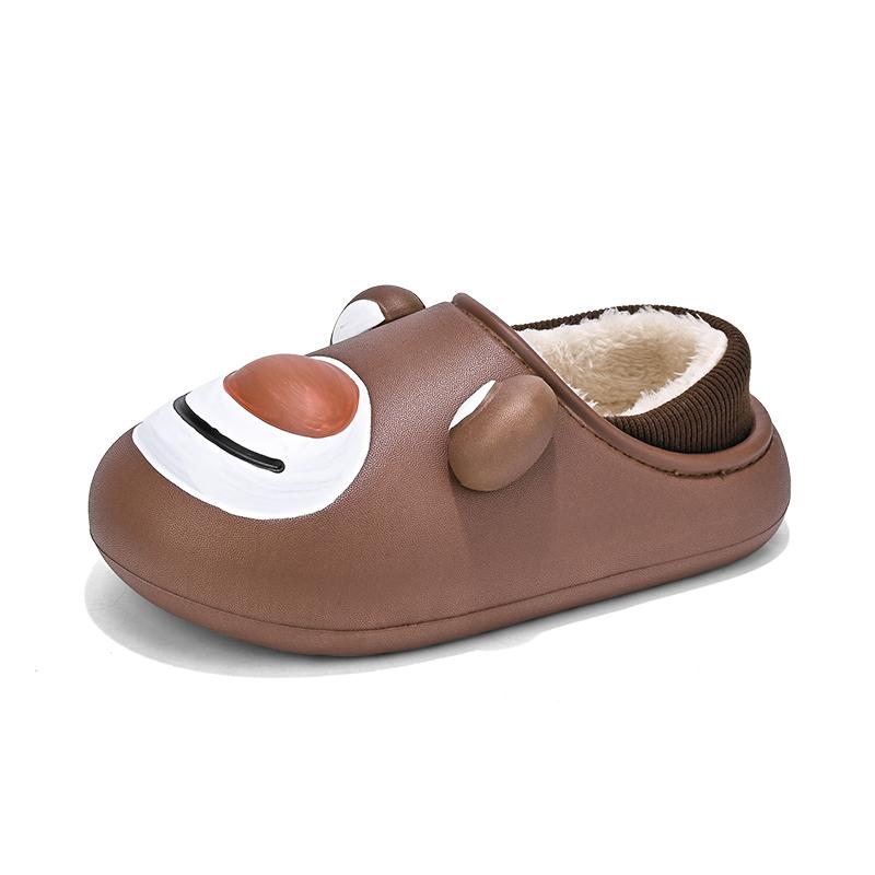 

Детские модные тапочки из хлопка на толстой подошве больших размеров, теплая хлопковая обувь, домашние тапочки из хлопка для дома и улицы 30-41 32