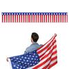 USA Flaggen Fransen Banner Lametta Girlande Folien Quasten Girlande Für Unabhängigkeitstag Vierter Juli Innen- und Außendekoration