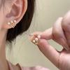 Elegant Lightweight Pearl Claw Stud Earrings for Women - Luxurious, Fashionable & Versatile