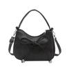 Retro bow handbag, armpit bag, women's winter new trendy messenger bag, textured shoulder bag
