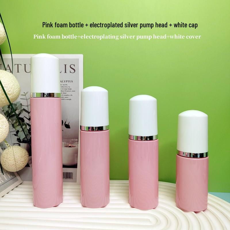 60ml Pink Travel Foaming Intimate Mousse Dispenser Bottle for Eyelash Cleanser