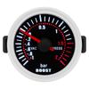 2026 Auto Car White LED Smoke Lens Boost Turbo Meter BAR -1~2 BAR 2" 52mm Boost Gauge with Sensor for Petrol Racing Car 12V