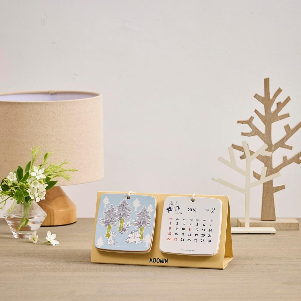 New Japan Calendar 2026 Calendar Tabletop Moomin Coaster Nk4210 Tabletop Coaster Type
