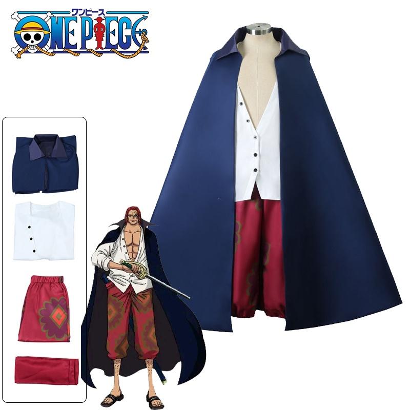

Piece Shanks One Cosplay Costume Cloak Outfit Carnival Xmas Role Play Adult Kids 140