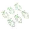 100Pcs Cute Paper Clips Lovely Fruit Design Exquisite Color Wide Application Kids Paper Clips for Office School Home