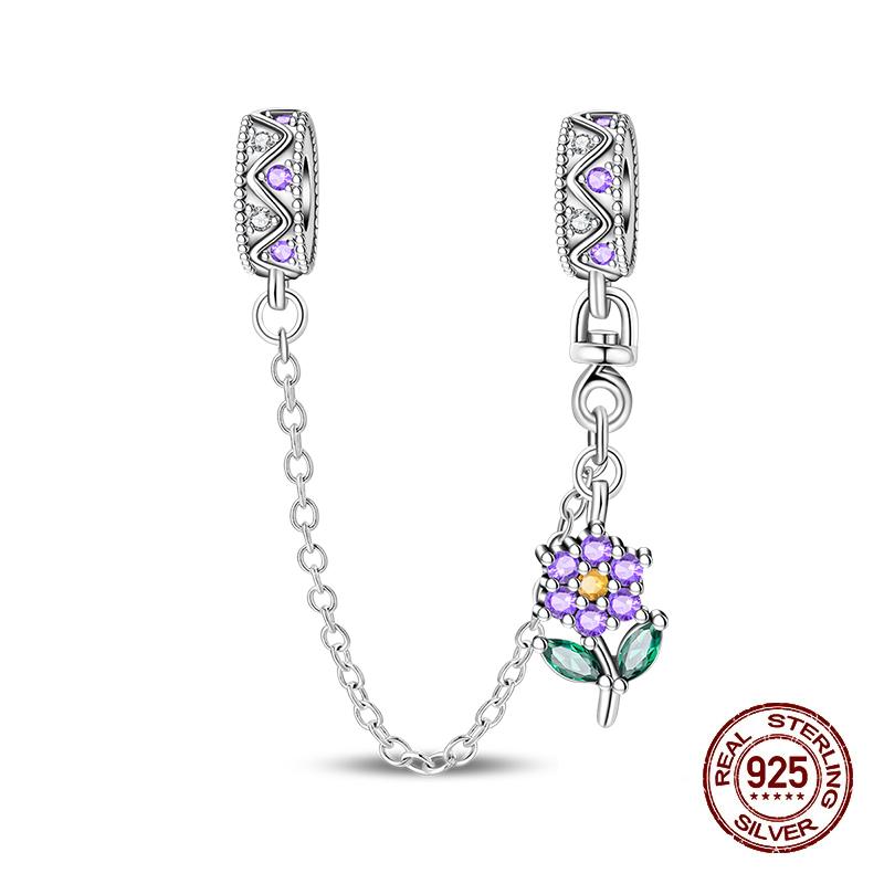 100% Copper Original Stars Moon Flower Safety Chains Spacer Beads Charms Fit 3Mm Bracelet Diy Jewelry Guardian Gift