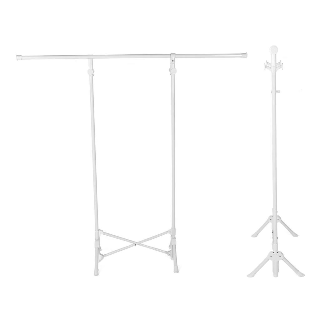 Foldable Clothes Drying Rack Multifunction Space Saving Carbon Steel Portable Travel Garment Rack for Dance Travel