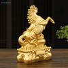 Brass Zodiac Horse Statue Home Office Desktop Ornaments