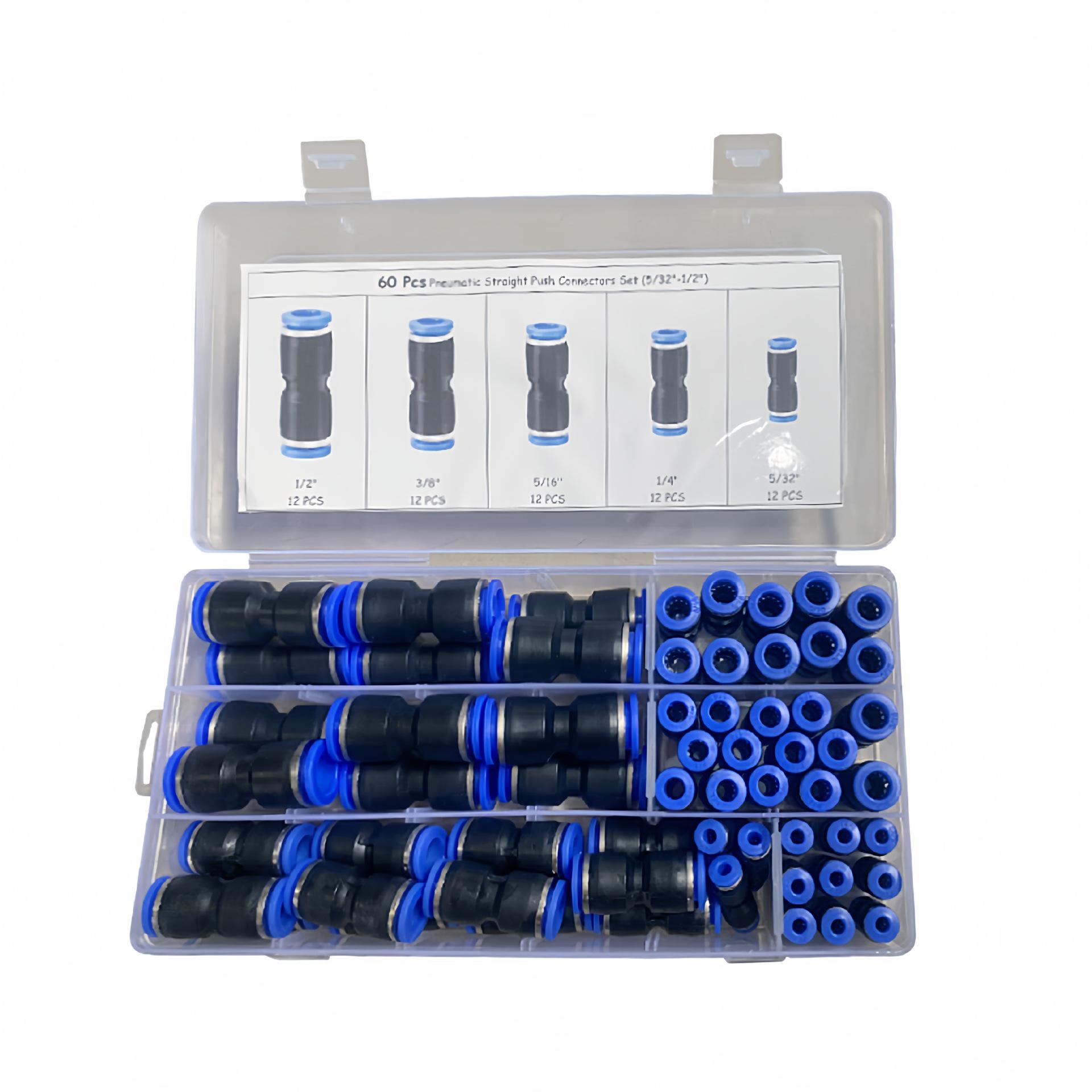 

140-Piece Pneumatic Push-In and Quick-Release Fittings Set