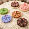 Brinquedos de Cozinha de Madeira para Crianças Brinquedo de Bolo de Aniversário Simulado Jogo de Cortar Comida de Faz de Conta Brinquedo de Role Play para Crianças Presentes para Menino Menina
