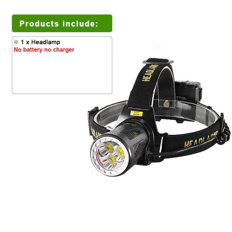 

Налобный фонарь 3*XHP 160 с датчиком движения, перезаряжаемый фонарь, аварийное освещение, водонепроницаемая лампа, регулируемый налобный фонарь A-Headlamp