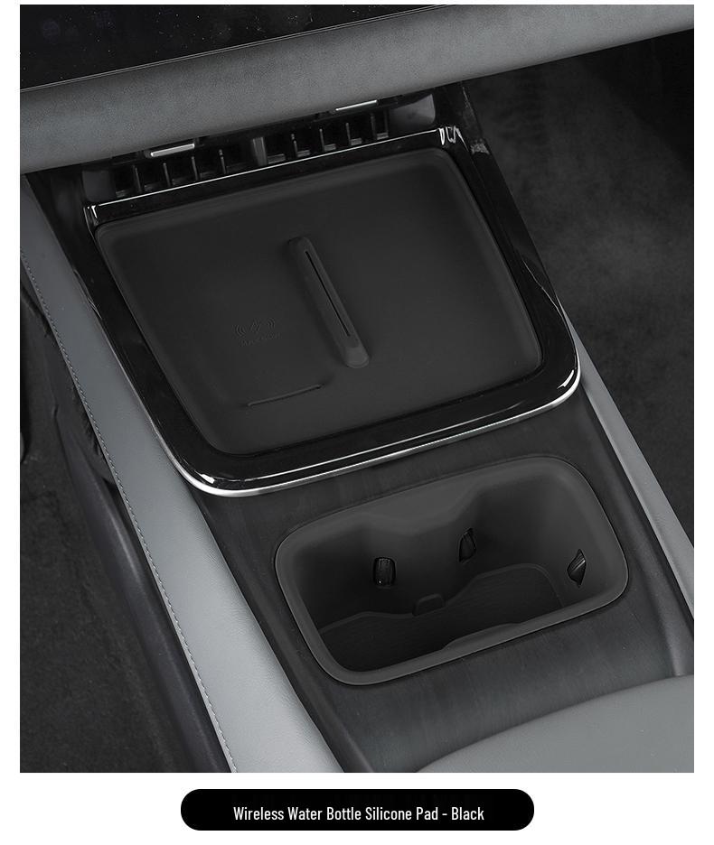 Deep Blue S05 Wireless Charging Pad: Semi-Enclosed Silicone Anti-Slip Mat for Car Cup Holders