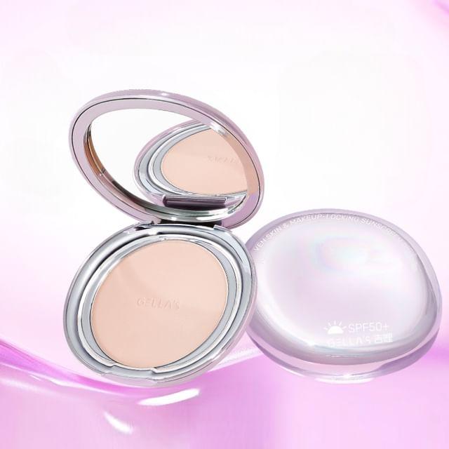 GELLA S - Компактная пудра с высокой степенью защиты SPF50+ #F01 Soft Skin - 8g