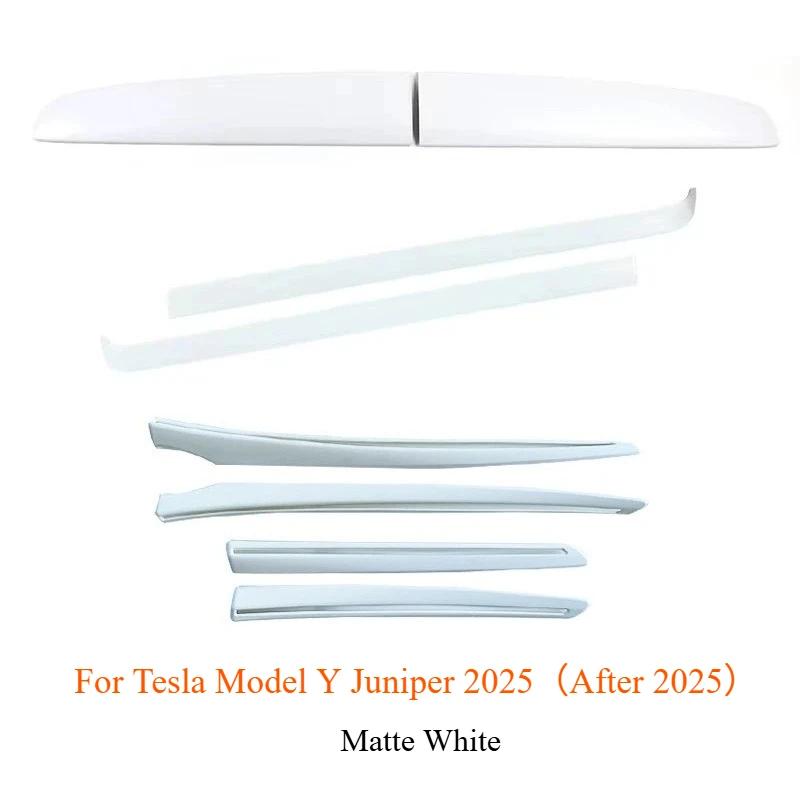 For Tesla Model Y Juniper 2025 Dashboard Trim Center Console Panel Sticker Cover Carbon Fiber ABS Decoration Car Accessories