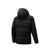 Anta Training Series Six-Degree Core Solid Color Warm Windproof Hooded Down Jacket Men Outerwear Black 152617911S-4