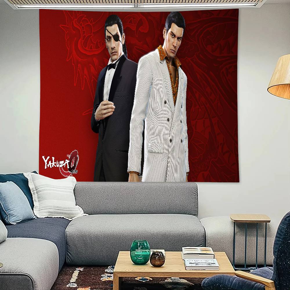 Yakuza Like A Dragon Game Tapestry Decoration Bedroom Dormitory Background Cloth Holiday Home Party Living Room Club Cloth