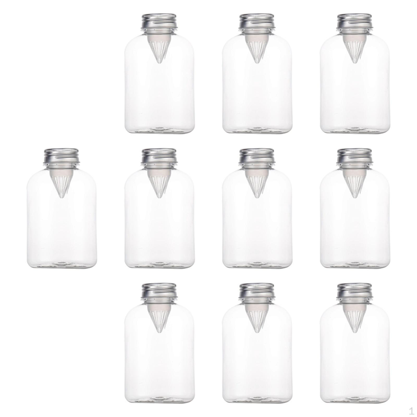 

10 штук пустых бутылок для сока, контейнер для напитков, многоцелевой, многоразовый, с герметичными крышками для Style C