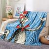 The Cat in the Hat  Print Flannel Blanket, High quality Comfortable for All Seasons, Home Decor, Warmth and Comfort