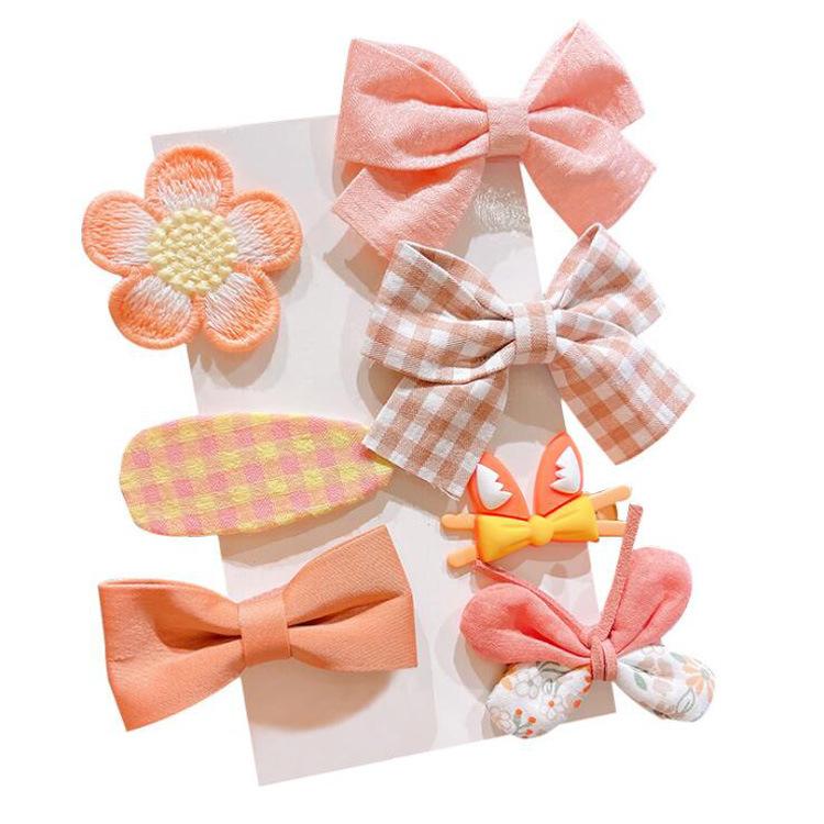 Princess Hair Accessories Cloth Hair Bow Clips & Barrettes for Baby Girls Toddlers Teens Kids