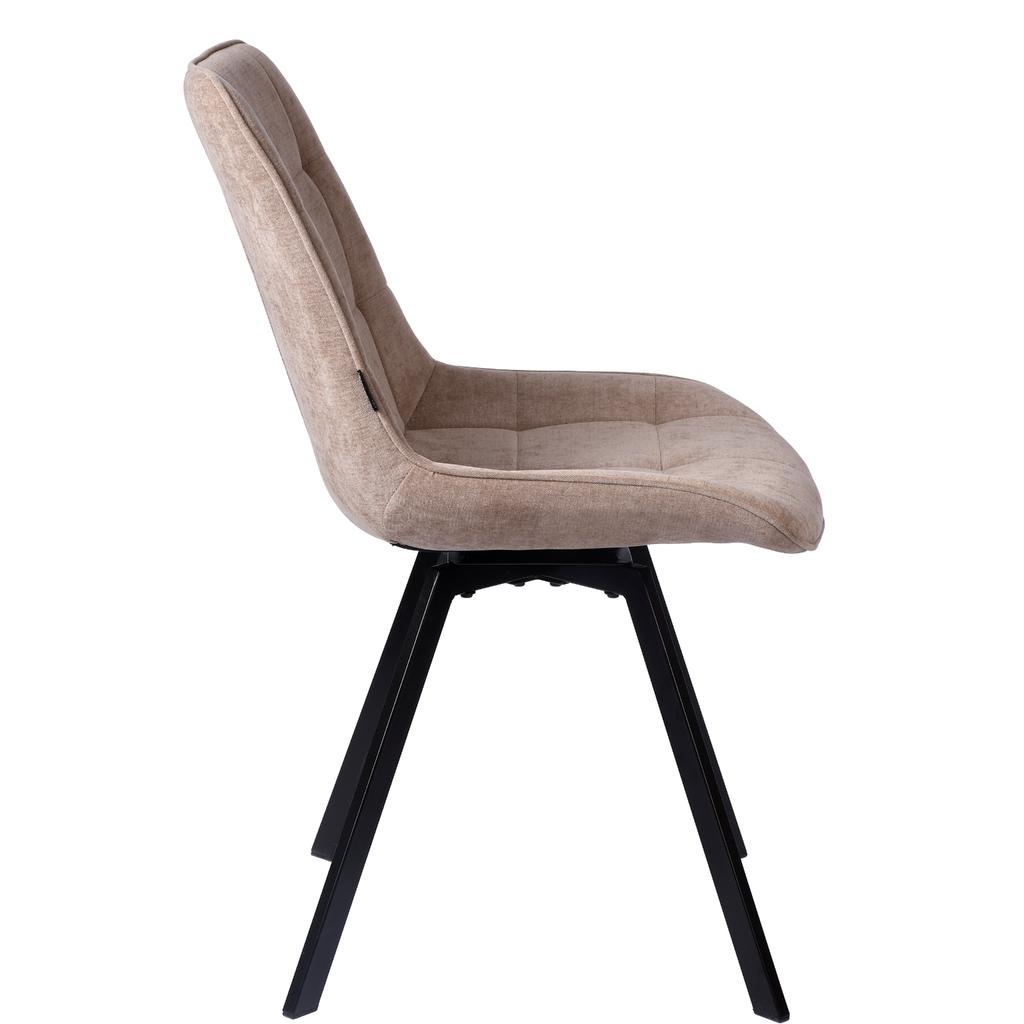 PANKO 2 Upholstered Swivel Chair, Light Beige Fabric