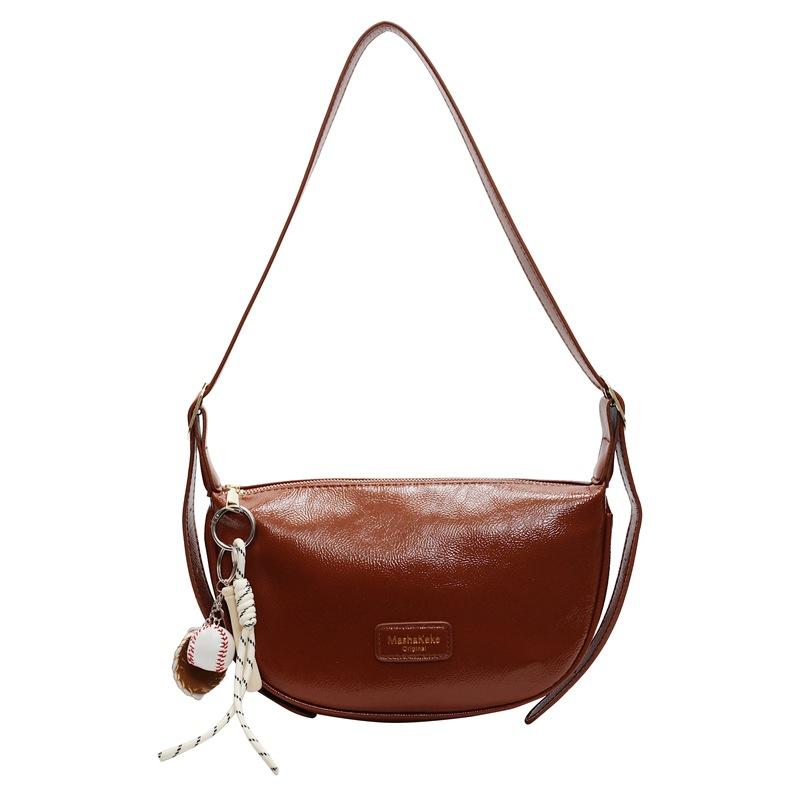 Stylish New High-quality Simple Soft Leather PU Tote Dumpling Bag Versatile Commuter Light Casual Messenger Women's Bag