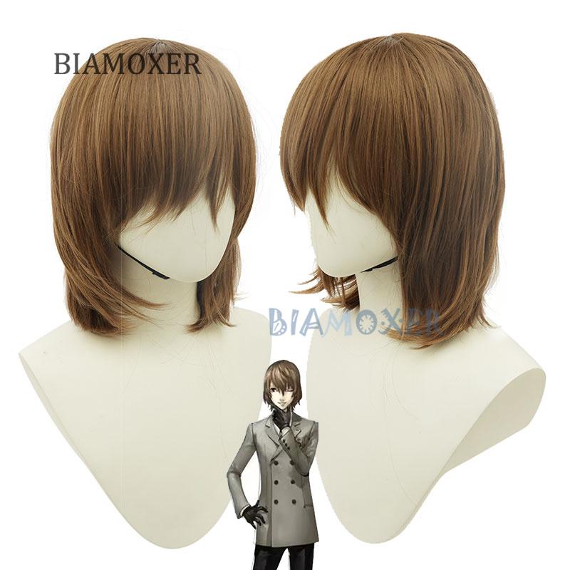 Goro Akechi Cosplay Pruik P5 Cosplay Schooluniform Pak Jas Stropdas gratis Handschoenen Cosplay Kostuum Outfit M