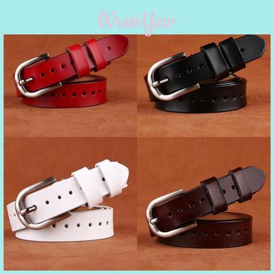 Genuine Leather Womens Belt Fashion Pin Buckle For Casual Office Wear