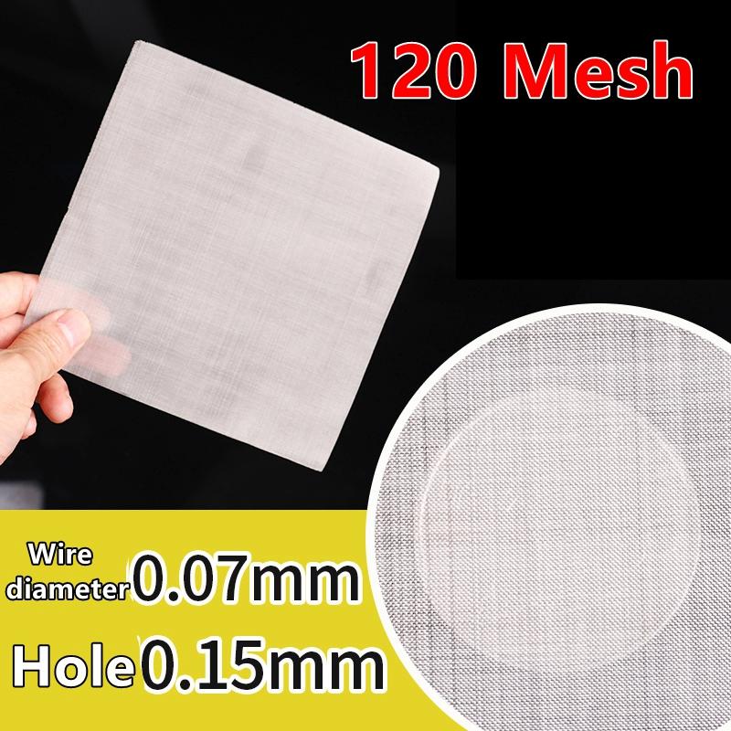Food Grade 304 Stainless Steel Filter Mesh Home Kitchen Food Bean Powder Oil Filter Net Metal Water Filtration Screen Strainers