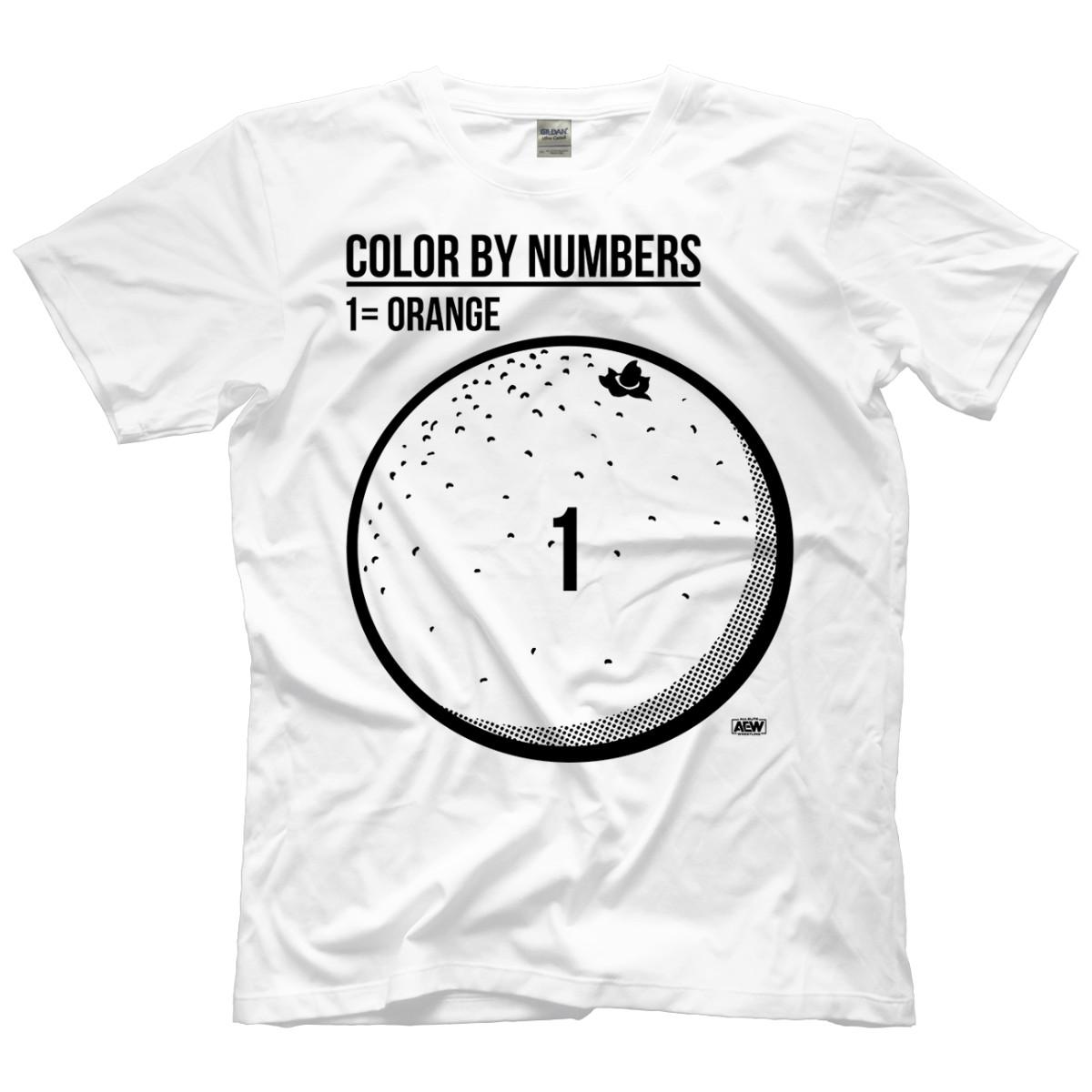Orange Cassidy - Color By Numbers AEW Official T-Shirt S