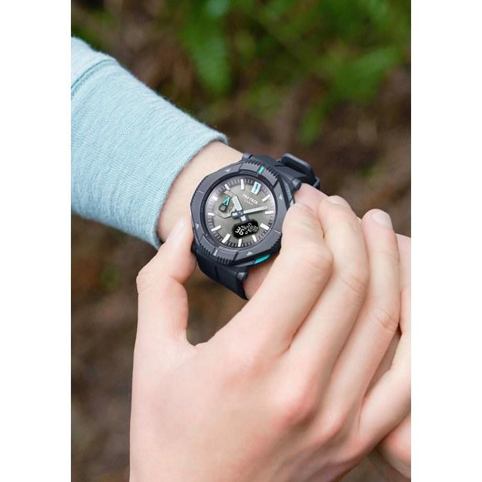 Casio Pro Trek PRJ-B001-1JF Hiker Line Bluetooth Tough Solar Biomass Plastic Men's Charcoal Gray