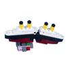 MOC Mini Cruise Shipwreck Puzzle Building Block Toy Gift for Children