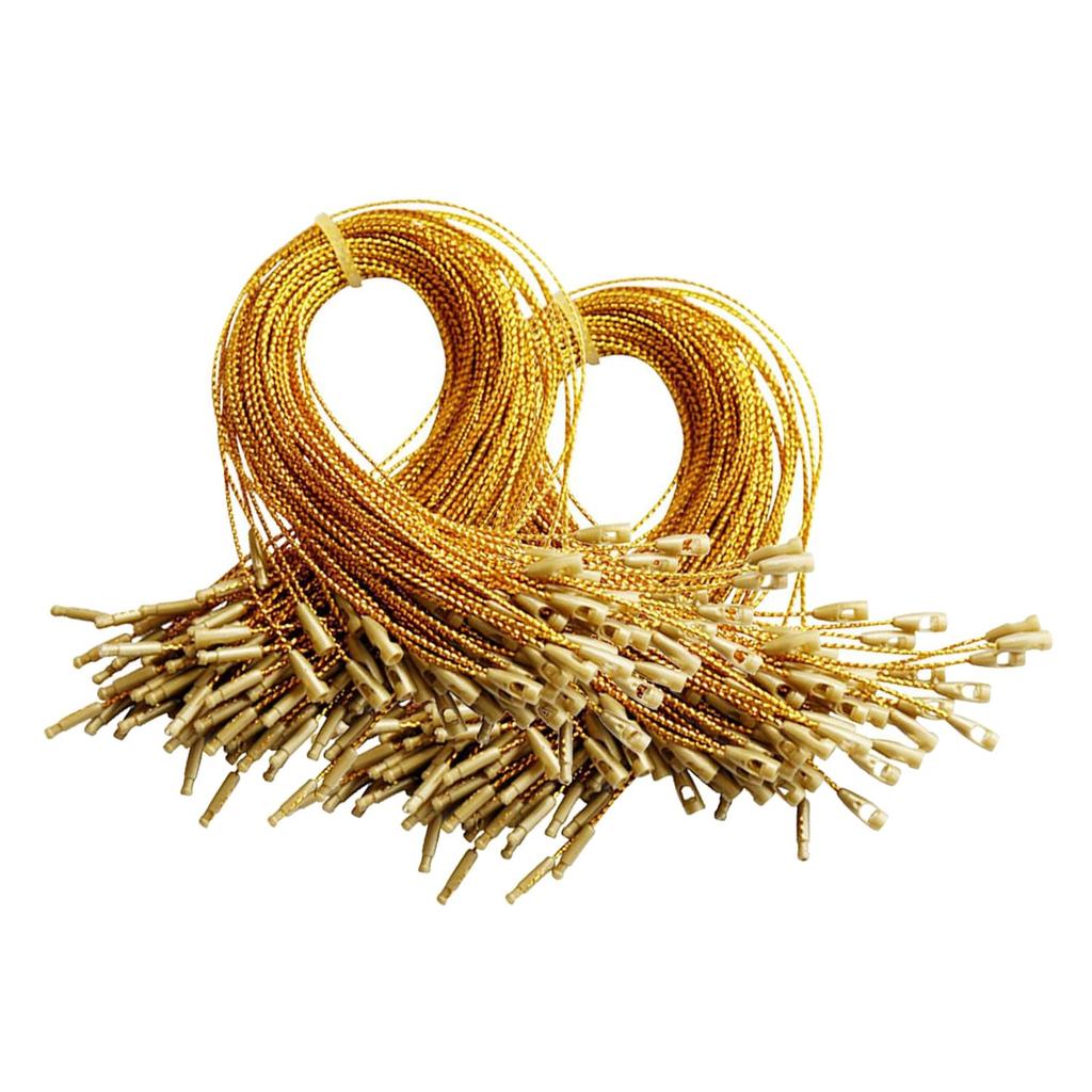 Sznurek do zawieszania ozdób z zatrzaskami blokującymi, wstępnie przycięta poliestrowa linka do bombek choinkowych i świątecznych dekoracji