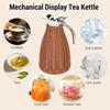 1.5L Capacity Thermal Coffee Carafe Triple Walled Woven Rattan Carafe  For Coffee Shop